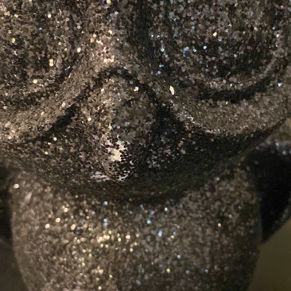 Black Glitter Owl Halloween Large - Picture 6 of 11